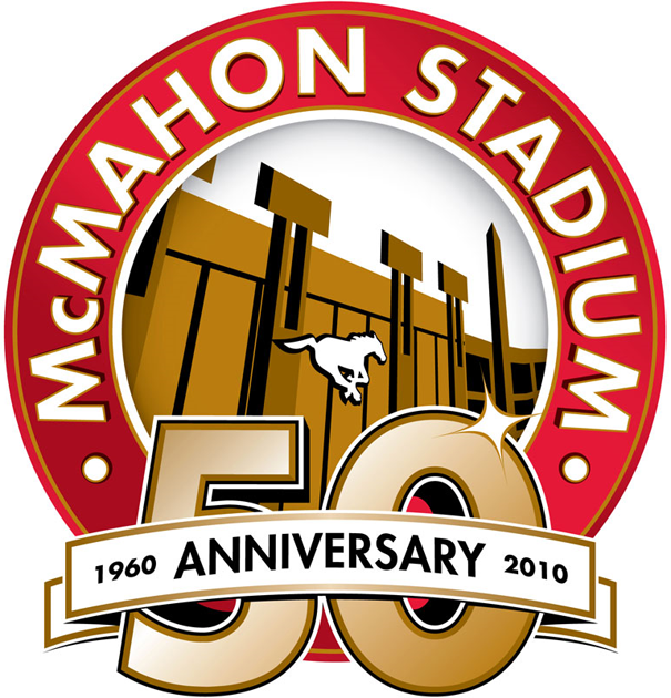 calgary stampeders 2010 stadium logo DTF transfer for t shirt